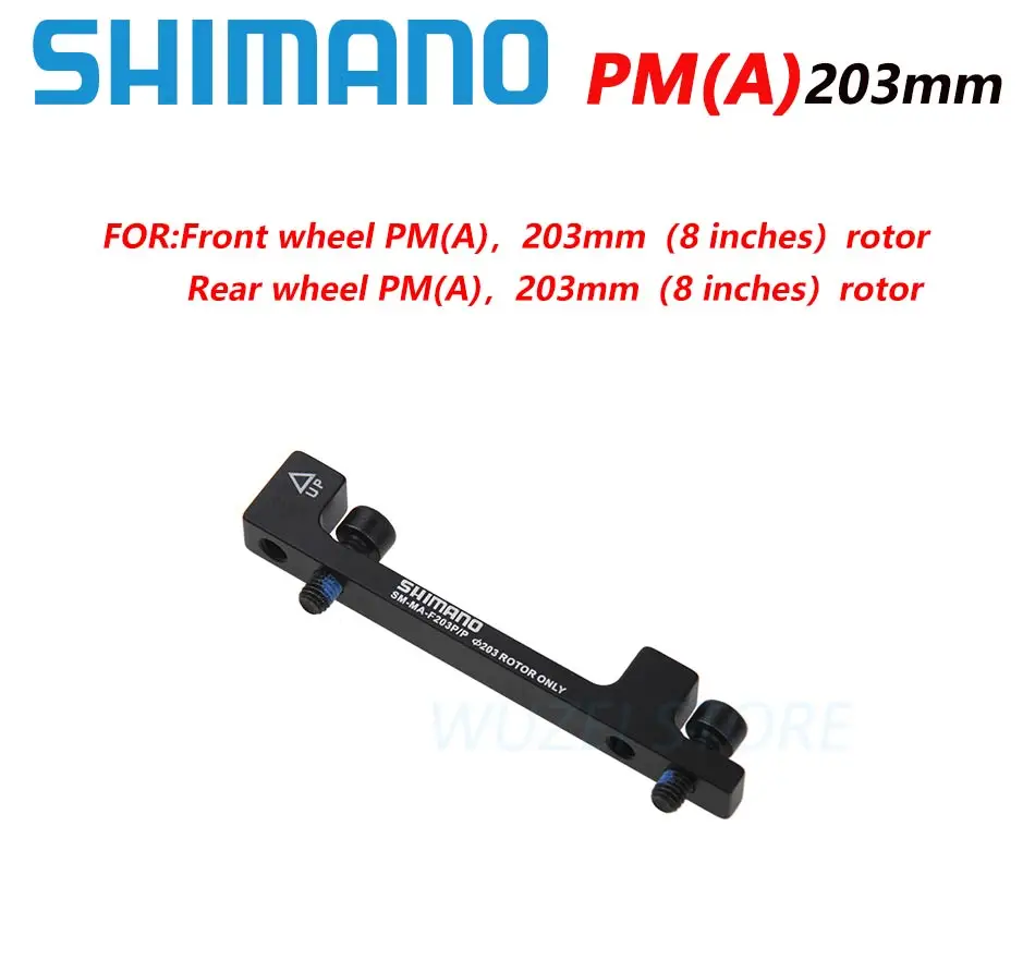 SM-MA-F203/P2 сверхлегкий MTB велосипедный тормоз поддержка PM дисковый кронштейн адаптер для 203 мм 8 дюймов дисковый тормоз ротор