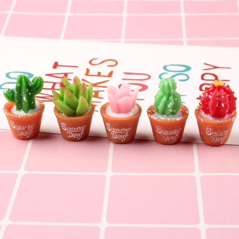 10 шт. кактус имитация суккулента в горшке diy Резиновые аксессуары для кукол блайз