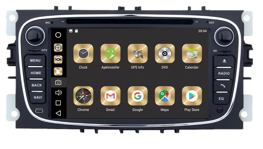 Carplay 64g 4G 7 &quotAndroid 10 автомобильная аудиосистема Для Ford Fusion Galaxy Cmax Fiesta Kuga головное