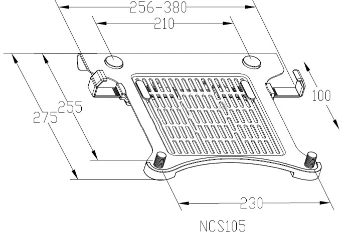 DL-F82T D-Mount 1" 2-6,5 кг 360 Вращающийся воздушный пресс газовая стойка ЖК-телевизор монитор газовая пружина планшет ноутбук Настольный кронштейн