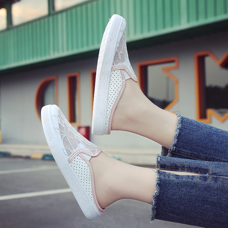 Women's Flats Shoe Embroidery Female 2018 Spring Summer Women Shoes Slip on Loafers Chaussures Pour Femmes Sale | Обувь