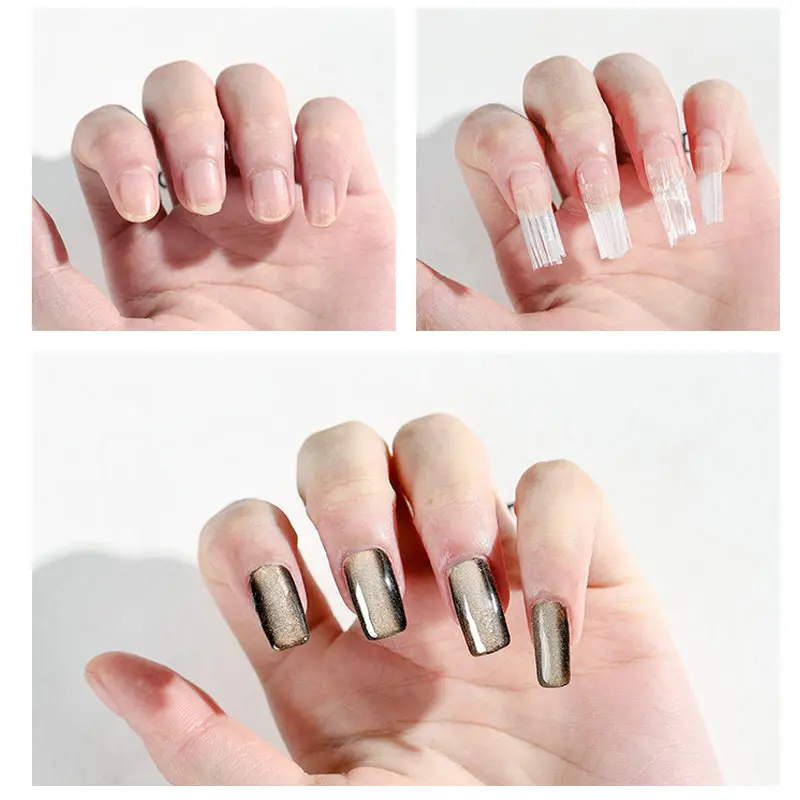 Ellwings 10 шт. гвоздь Fibernails acryl советы наращивание ногтей упаковка Van Fiber Glas Nagels