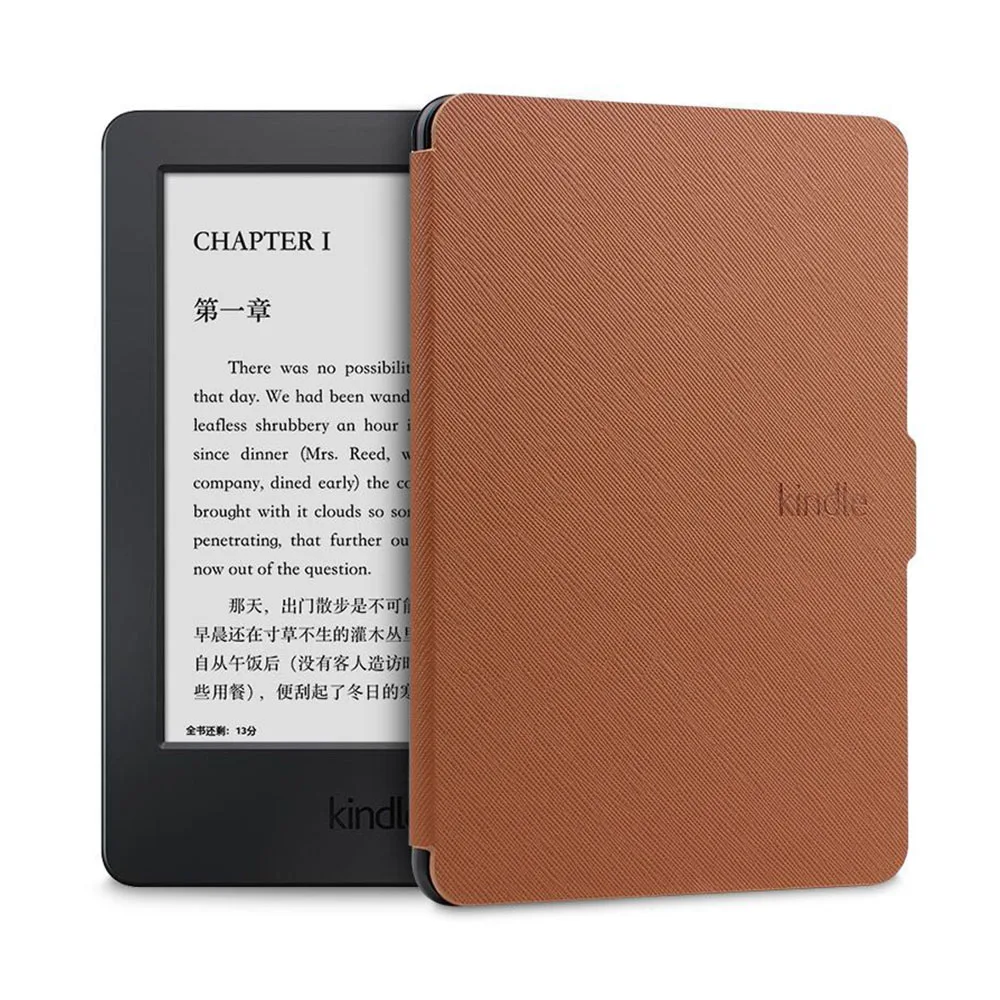 Тонкий чехол-книжка для Amazon New Kindle 8th Generation 2016 версия флип-кейс оболочка PU кожаный