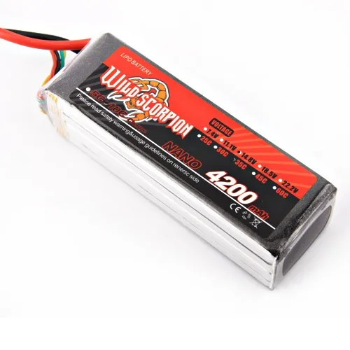 

1 шт. диких цветов в виде скорпиона RC 14,8 V 4200 мА/ч, 35C 4S Lipo Батарея для Квадрокоптер с дистанционным управлением Drone RC вертолет машины аэроплана