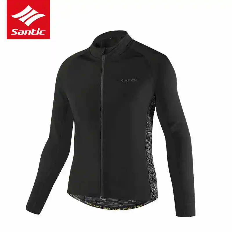 Santic зимние Для мужчин Велоспорт куртка велосипед ветрозащитный ткань Ciclismo jaqueta