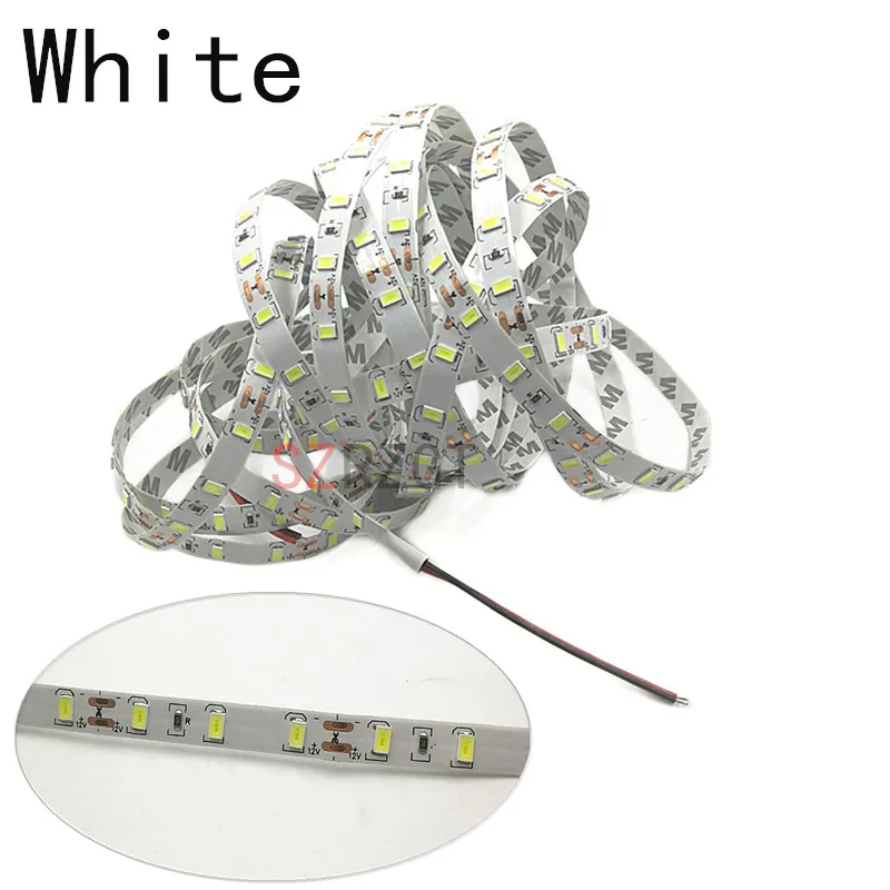 Светодиодная лента 5630 DC12V гибкая светодиодная лампа 60 LED/m 5 м/лот теплый