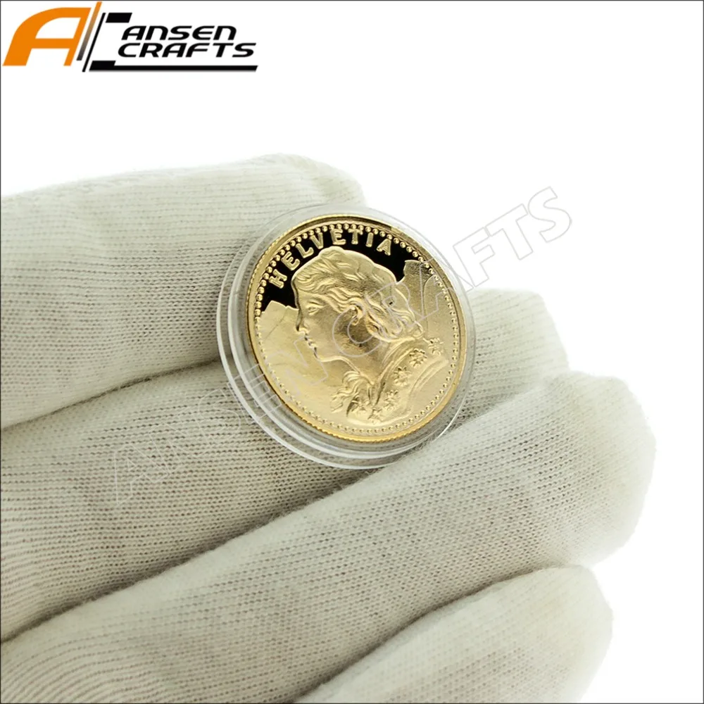 20 Fr Helvetia Золотая монета с копией Fr. Франция