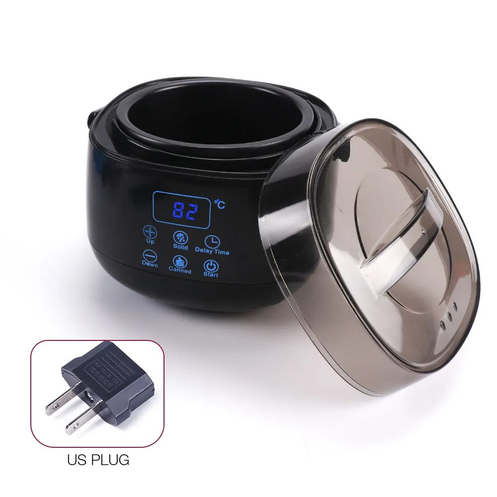 US plug Инструмент для удаления волос, умный Профессиональный нагреватель воска, спа эпилятор для рук и ног, депилятор для ухода за кожей, парафин, восковая машина - Цвет: US plug