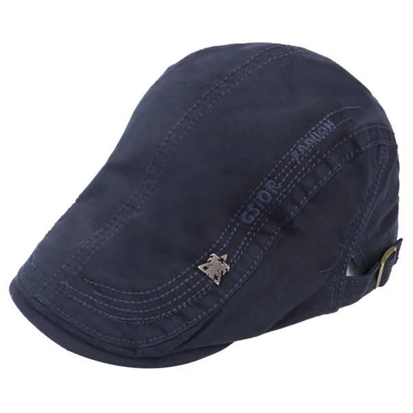 navy AETRUE, модные мужские береты, шапки, летние береты для мужчин, женская кепка, козырек, кепка для газетчика, хлопковые мужские зимние Козырьки Шляпы - Цвет: navy