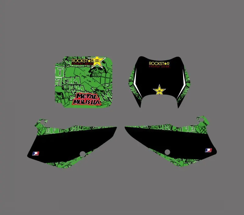 Набор стикеров для Kawasaki KDX200 KDX220 1995 2005 2006 2007 2008 2 штриха KDX 200 220|sticker kit|decal kitdecal graphics |