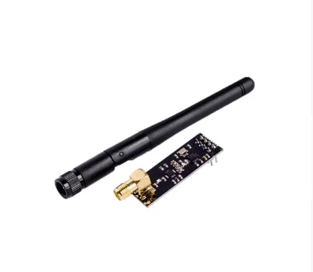 with antenna NRF24L01+ модуль беспроводной передачи данных 2,4G/NRF24L01 обновленная версия 2 Мбит/с NRF24L01 гнездо адаптера плата - Цвет: with antenna