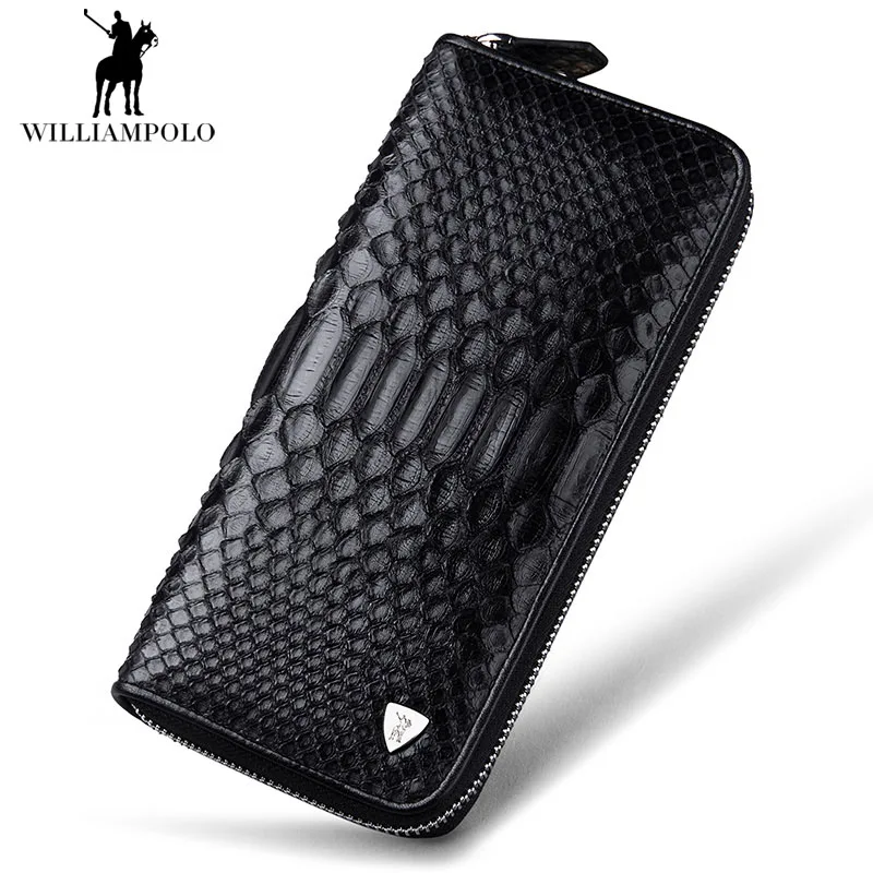 Новинка 2018 роскошный бренд 100% Змеиный узор аллигатора модные деловые мужские