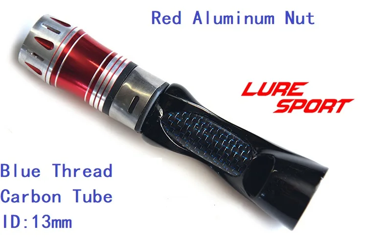 LureSport 2 комплекта XCG катушка сиденье алюминиевый красный колпачок алюминиевая гайка карбоновая трубка катушка седло, штырь строительный компонент ремонт DIY аксессуар