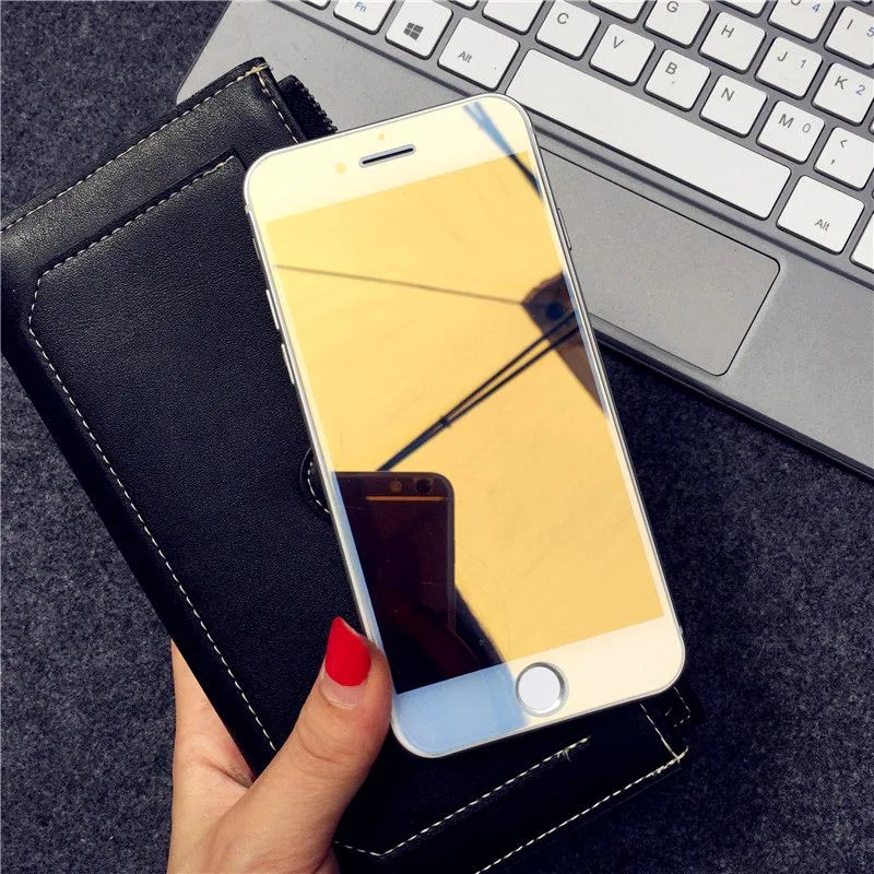 Зеркальное закаленное стекло для iPhone X XR XS MAX, Защитное стекло для экрана для iPhone 6, 6s, 7, 8 Plus, 11 Pro, защитное стекло, защитная крышка