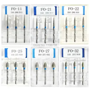 15 шт.5 коробок, Стоматологические алмазные Буры, искусственные, полировочные сверла, Буры, высокоскоростной наконечник, стоматологические буры