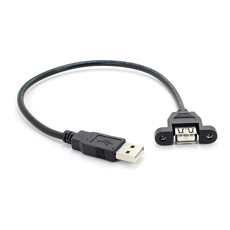 10 шт./лот Удлинительный Кабель USB 2 0 штекер гнездо с винтовой панелью из фольги +