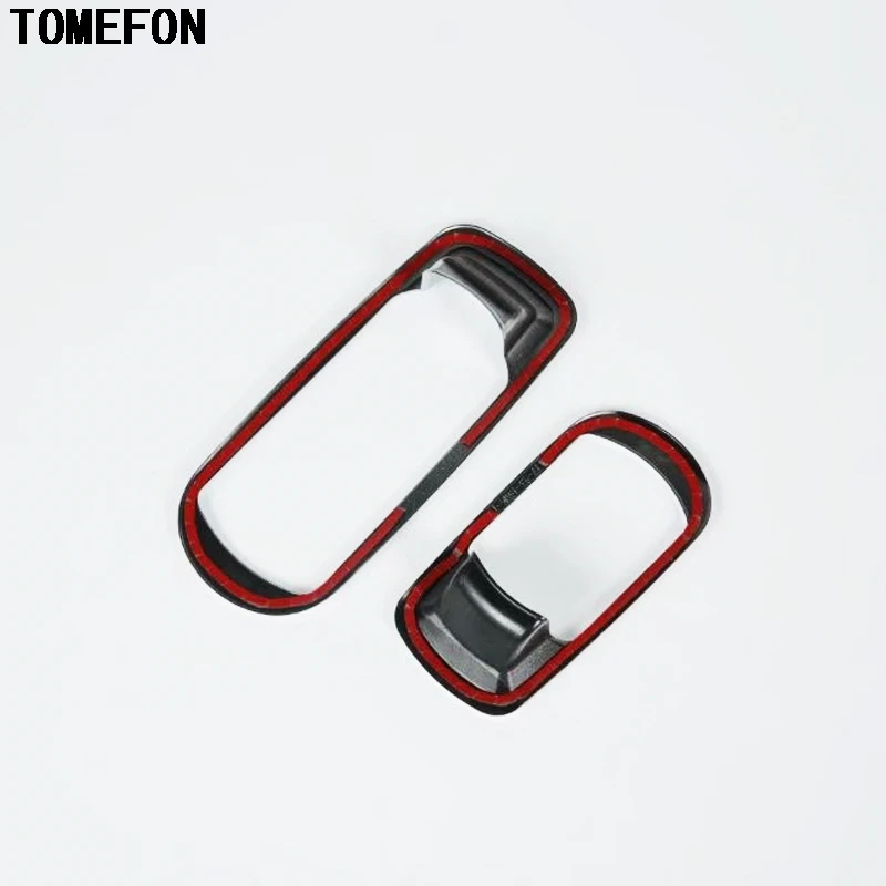 TOMEFON ABS Матовый салонные аксессуары заднего сиденья Кнопка регулировки накладка 2