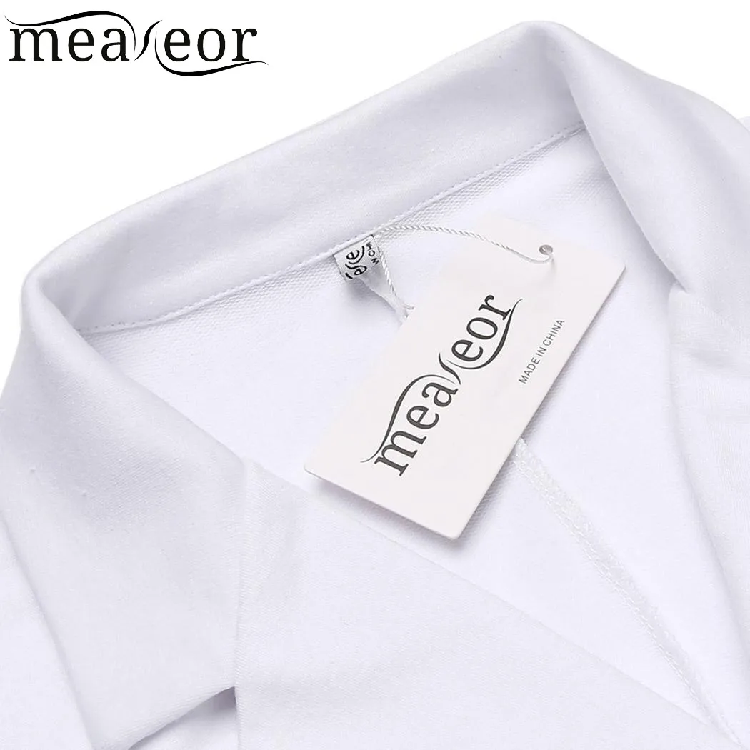 Meaneor Женский Осенний приталенный Блейзер куртки с карманами большие размеры 3XL XXXL