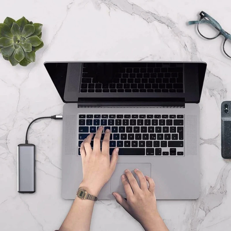 USB Type-C адаптер для зарядки Xiaomi новейший 6 в 1 Type C TF /SD /PD /2 USD 3 0/HDMI конвертер зарядное