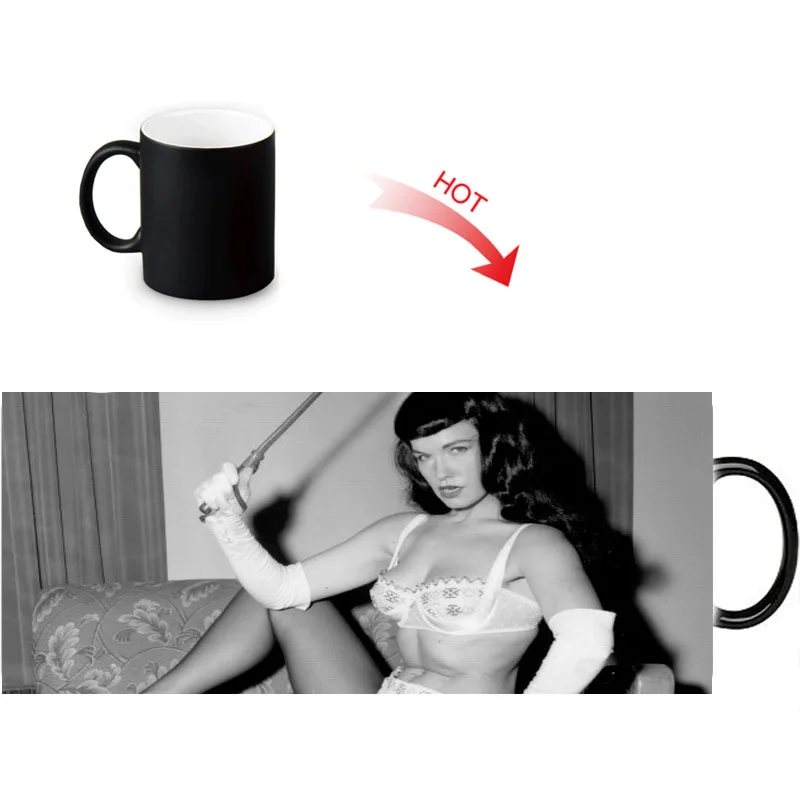 Подарочная коробка Упакованные кружки Bettie Page сделай сам Заказная кружка