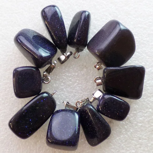 Бесплатная доставка 10 шт Синий Песок камень сушильная Подвеска бисера