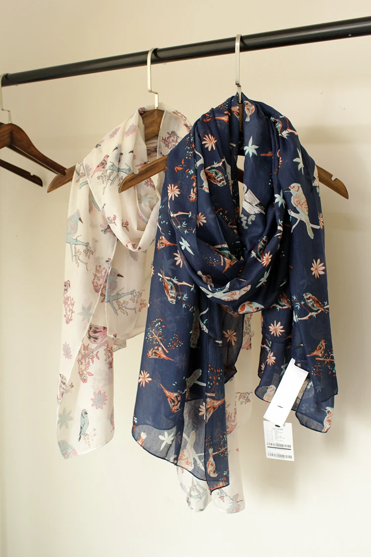 Женский шарф с рисунком дерева и птицы 10 шт./лот|scarf|shawls womensscarf triangle |