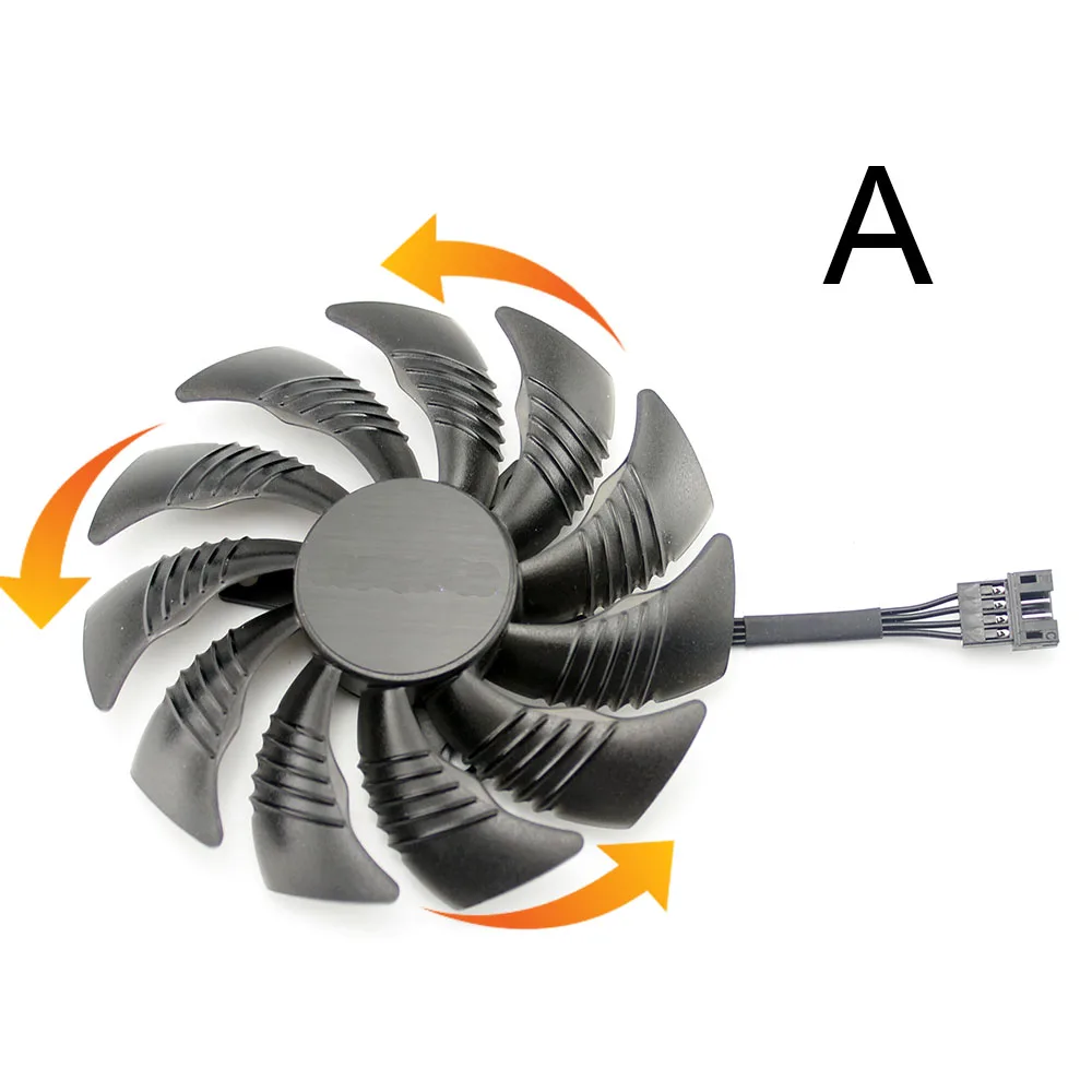 1PCS T129215SU GV-RX570/RX580 игровой GV-RX470 WF2/RX480 WF2 88 мм вентилятор для карт Gigabyte Вентилятор охлаждения - Цвет лезвия: 1PCS