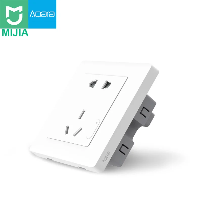 Xiaomi Aqara умная настенная розетка ZigBee беспроводной переключатель работает для Xiaomi Smart Home комплекты приложение через приложение для смартфона беспроводной пульт дистанционного управления