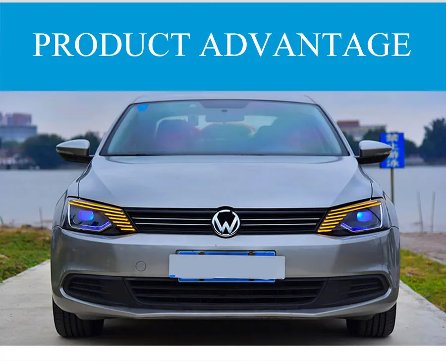 2 шт. светодиодный фары для Volkswagen Jetta 2011- светодиодный автомобильный фонарь ангельские глазки ксенон HID комплект Противотуманные фары светодиодный дневные ходовые огни