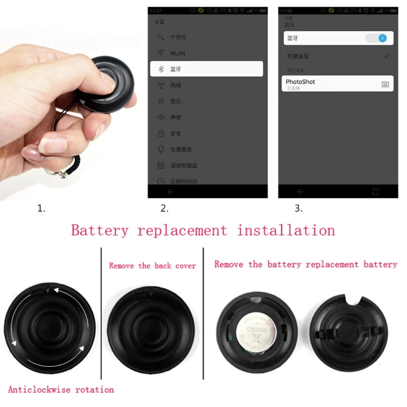 Беспроводной пульт дистанционного управления спуска затвора камеры Bluetooth 4 0 для