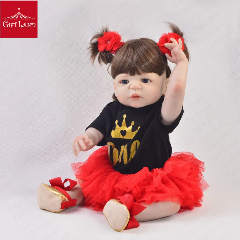 Реалистичная силиконовая кукла младенец куклы всего тела силикона Reborn Baby с