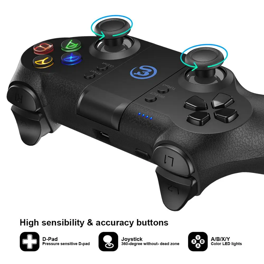 GameSir T1s Bluetooth Беспроводной джойстик для Android/Windows PC/Очки виртуальной реальности VR/ТВ коробка/PS3 лучше всего подходит для Рождественский подарок
