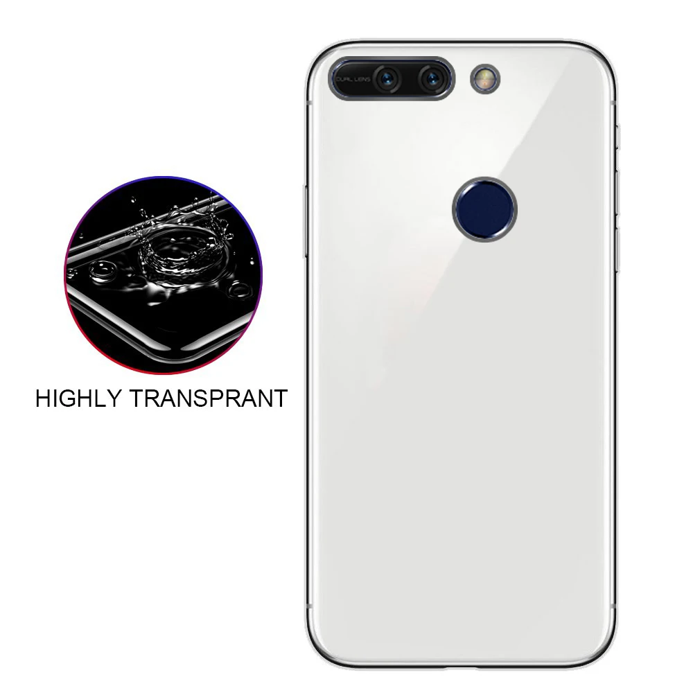 Простой прозрачный материал из ТПУ подходит для защиты от падения Huawei Honor 8PRO |