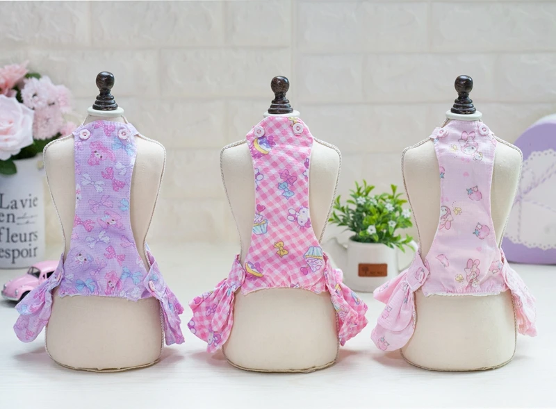 2019 100% Cotton Time-limited Spring/summer Solid And Tender Strap Dresses For Dogs Pet Clothes Suppliers | Дом и сад