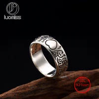 100 s925 sterling silver ring romantic jewelry rose flower heart vintage totem ring