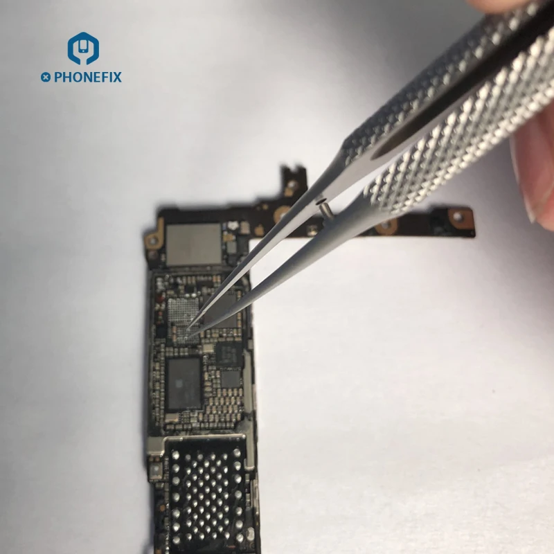 PHONEFIX прецизионный титановый сплав Fly line Пинцет для предотвращения оставления отпечатков пальцев для телефона PCB BGA медный провод ремонтный зажим Перемычка 0,01 мм