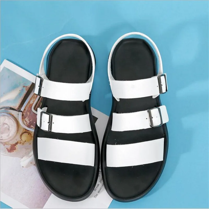 Мужские летние сандалии movechain из натуральной кожи на нескользящей подошве K6005 |