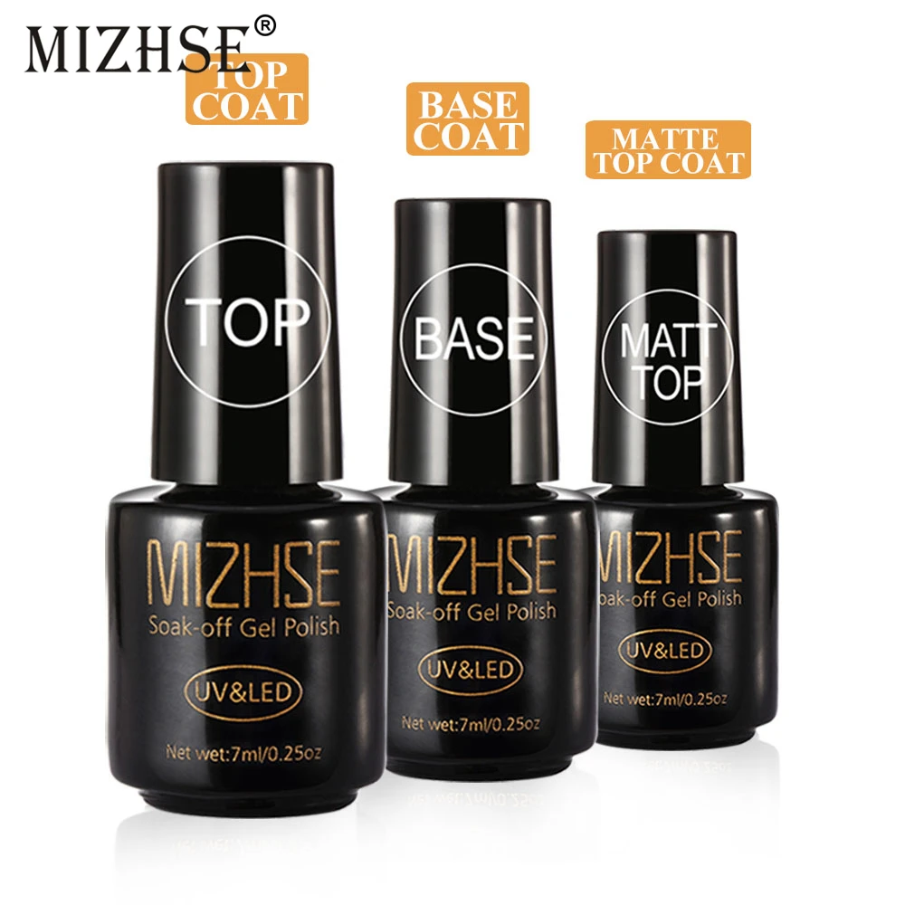 MIZHSE 7 мл базовое и верхнее покрытие искусственный праймер для ногтей матовое