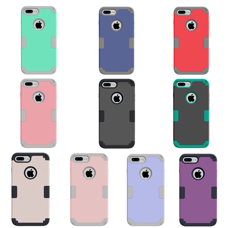 Новый противоударный 3 в 1 защитный чехол для сотового телефона двухслойный