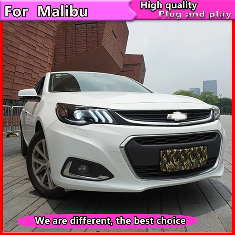 Автомобильный стайлинг фары в сборе для 2016 2018 Chevrolet Malibu светодиодный ные DRL Hid