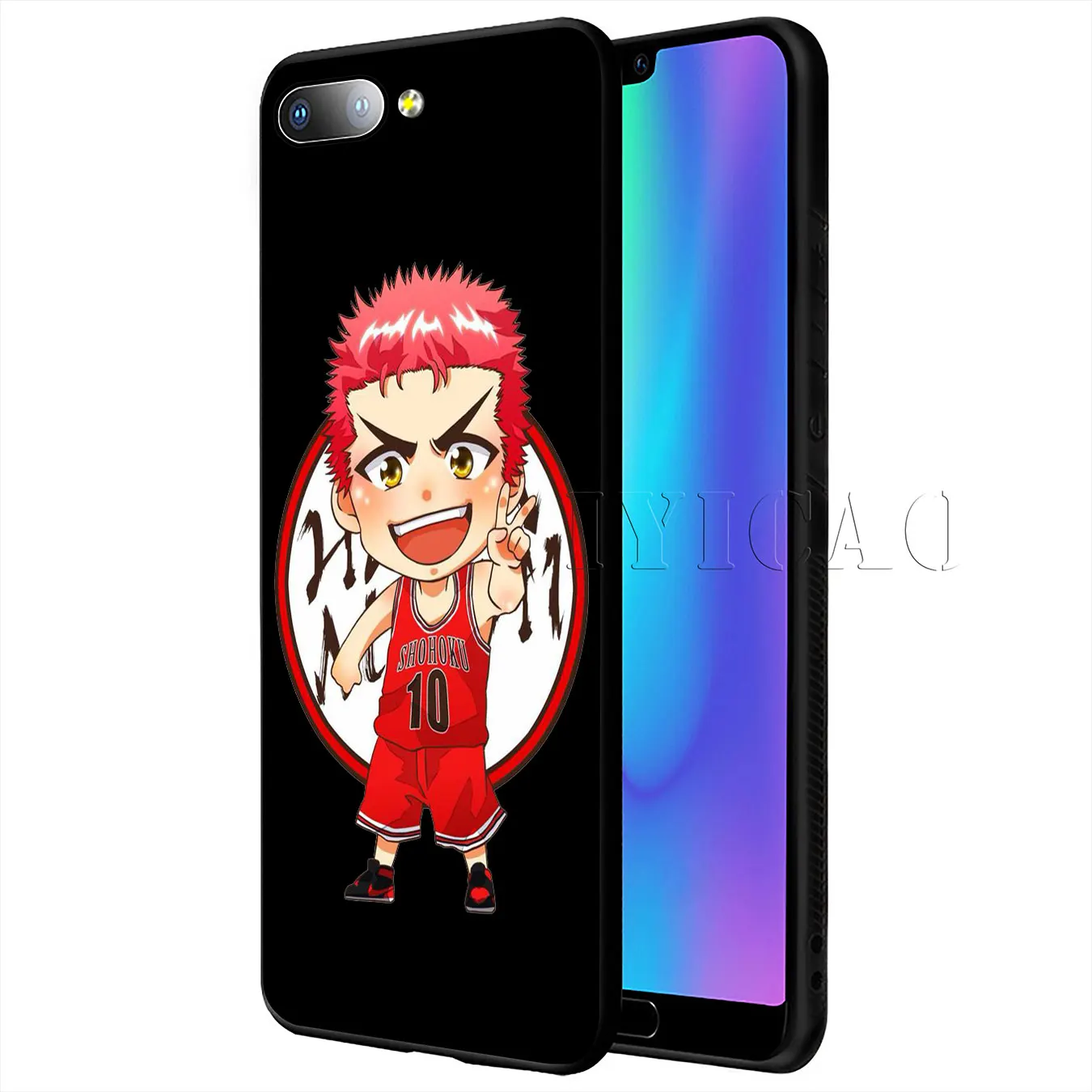 IYICAO SLAM DUNK Мягкий силиконовый чехол для телефона Huawei Y9 Y7 Y6 Prime 2019 черный Honor 20 8C 8X 8 9 9X