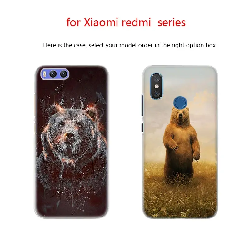 Чехол аниме для Xiaomi Mi 10 8 A2 A3 CC9 Lite 9 Note Pro a1 a2 5x 6x Bear Lion Tiger|Бамперы| |