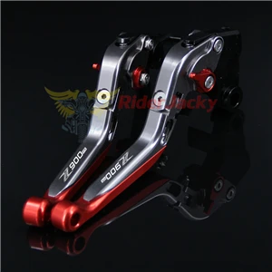 Red Titanium Логотип Z900RS золотой+ титан для Kawasaki Z 900RS Z900 RS Z900RS ЧПУ Складной Выдвижная мотоциклов сцепные рычаги - Цвет: Red Titanium