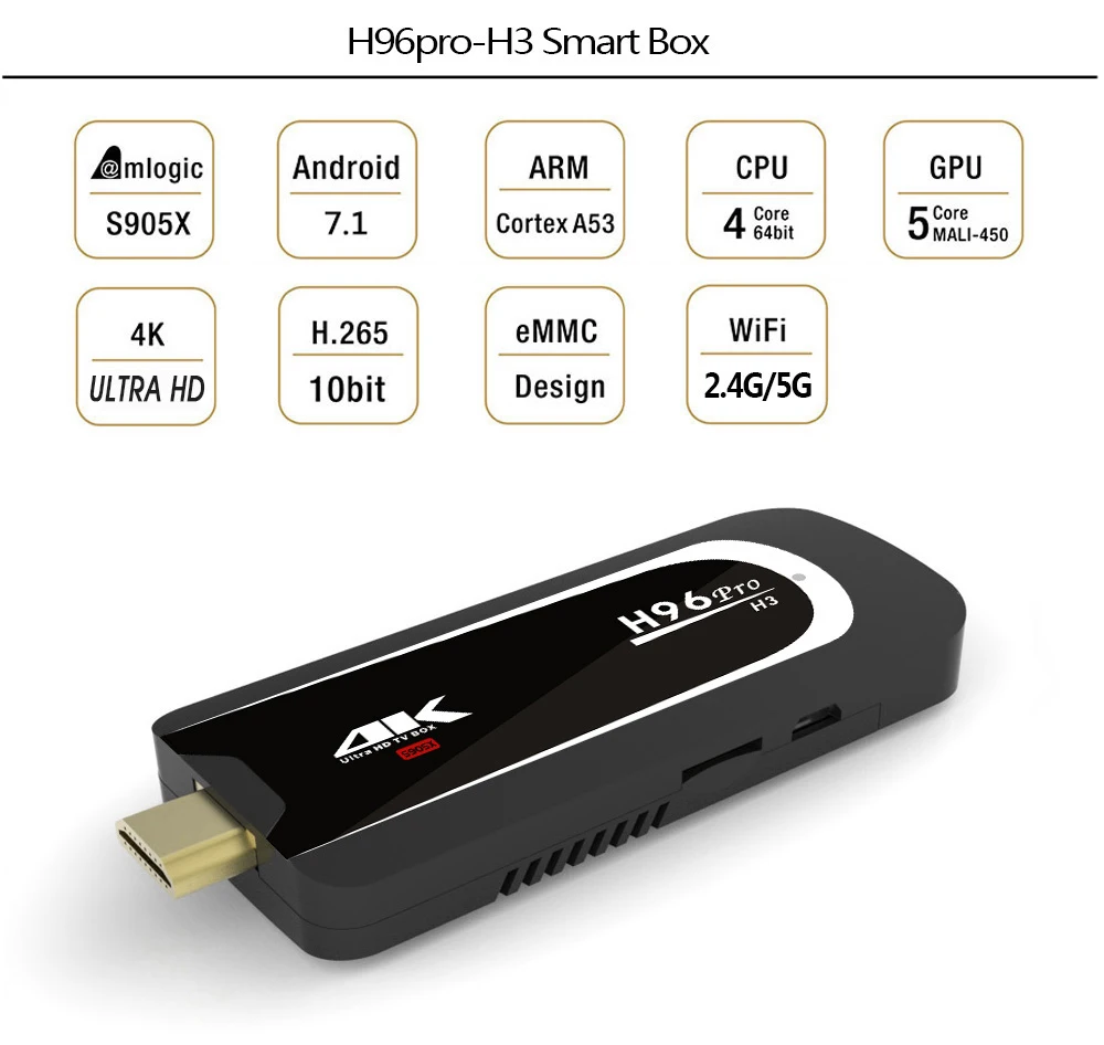 H96 S905X ТВ-палка 1 год IP tv подписка опционально 5000+ Live 10000+ VOD IP tv арабский французский Испания Европа Канада 4K Smart IP tv
