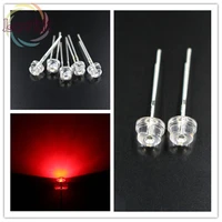 1000pcs high quality 5mm super bright red light emitting diode dip led straw hat astigmia electronic components wholesale retail