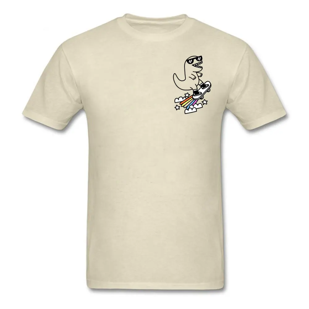 T Shirt Skater T-Rex T-shirt Men Hip Hop Tshirt 2019 Green Tops 100% Cotton Streetwear Skateboard Tee Youth Anime Clothes Custom | Мужская
