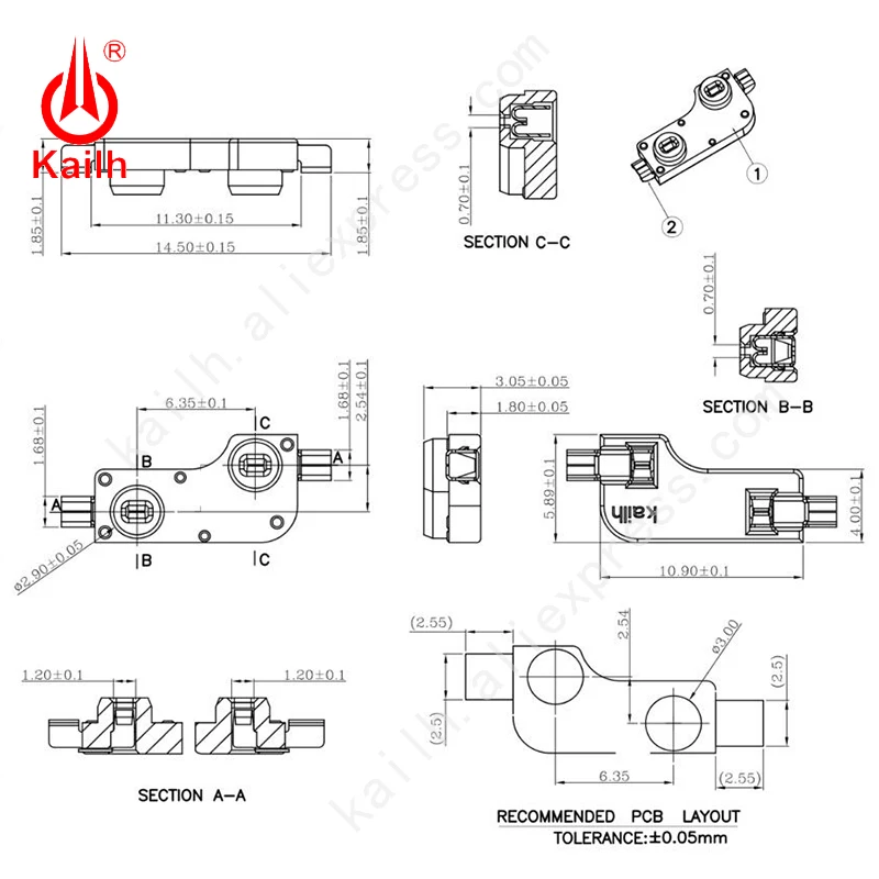 Механическая клавиатура с горячей заменой Kailh PCB разъем DIY базовая модификация для замены переключателей с клавиатуры легко