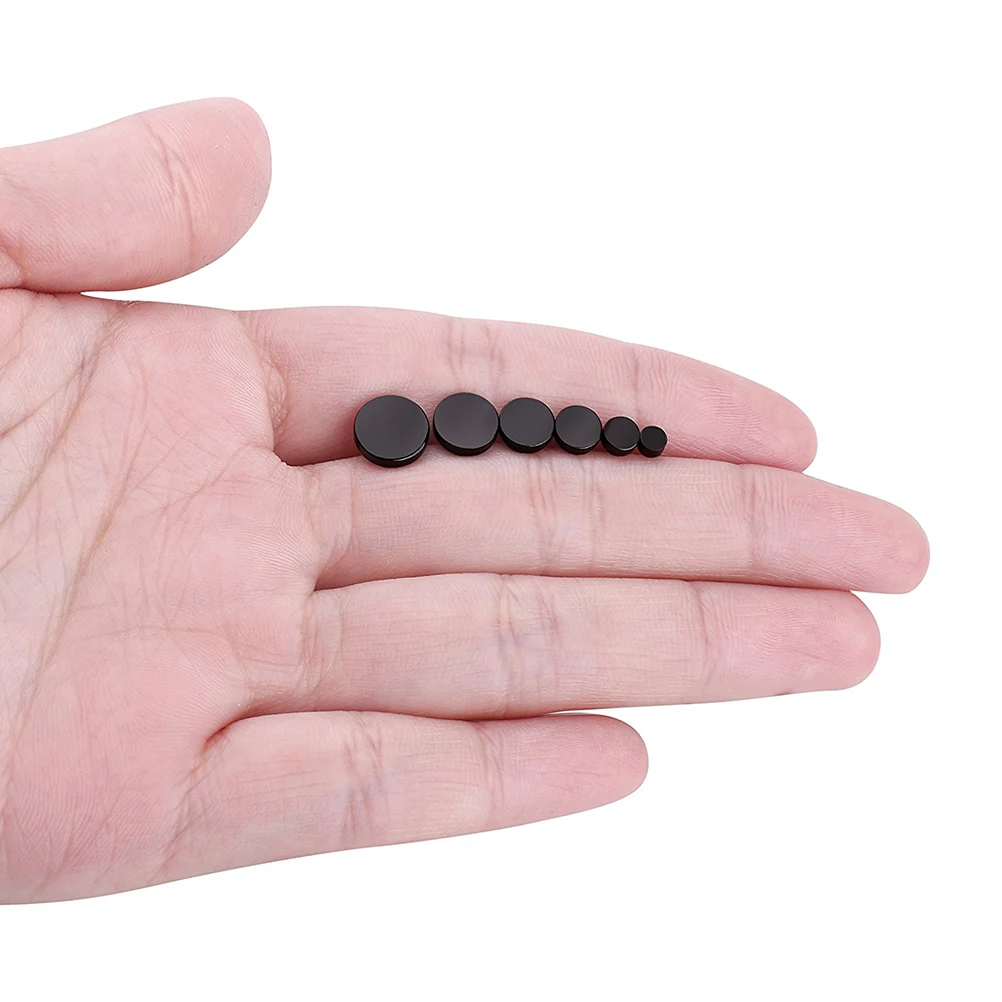 6 пар хирургических стальных обрывных Сережки для пирсинга шпильки с размером 3