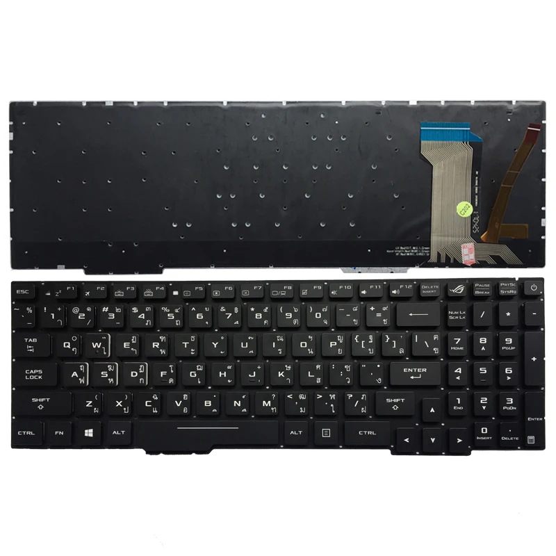 Тайская Клавиатура для ноутбука ASUS GL553 GL553V GL553VW ZX553VD ZX53V ZX73 FX553VD FX53VD FX753VD FZ53V TH