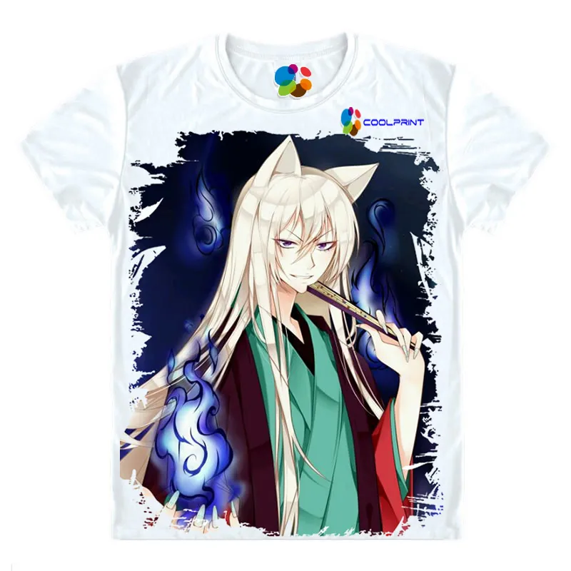 Coolprint Футболка с изображением в стиле аниме Kamisama футболки для мужские короткий